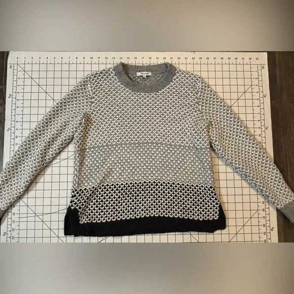 Madewell Women’s Size Medium Geo-Block Pullover Sweater - Picture 3 of 7